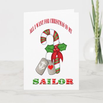 Military Navy Sailor Christmas Card by DogTagsandCombatBoot at Zazzle