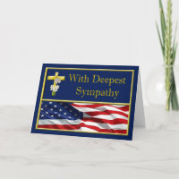 Military Navy Sympathy Card