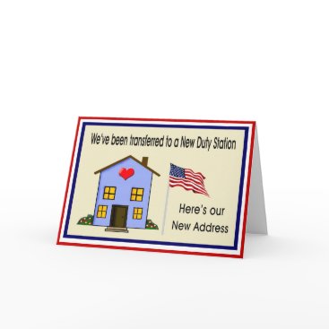 Military New Home Address Card Military New Home Address Card