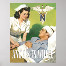 Military Nurses - Angels In White Poster