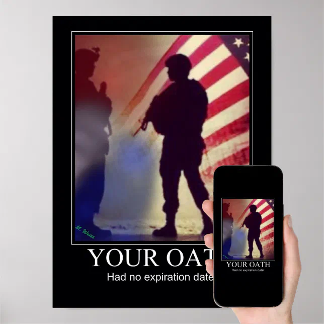 Military Oath Reminder Poster (Downloadable)