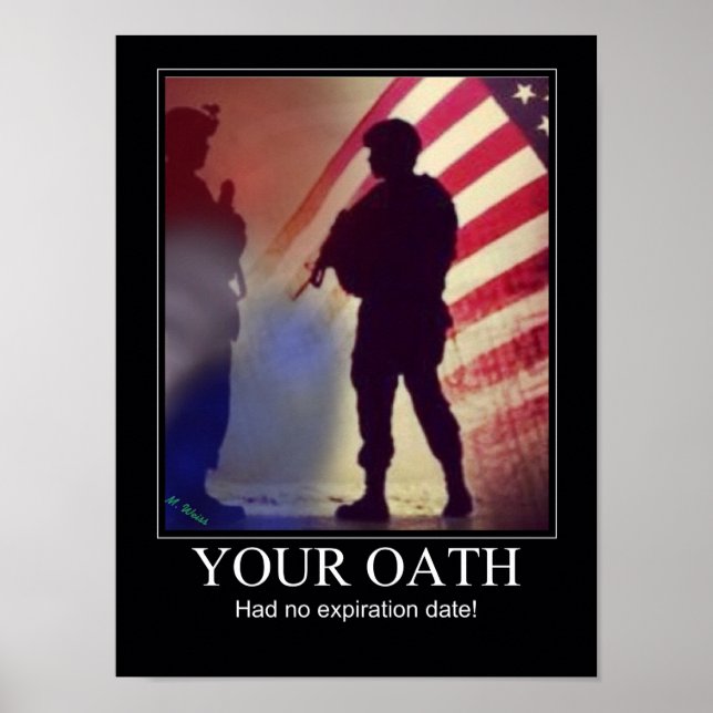 Military Oath Reminder Poster (Front)