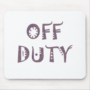 military Off Duty Black white yellow nice grey Mouse Pad
