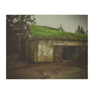 military old fort wood wall art