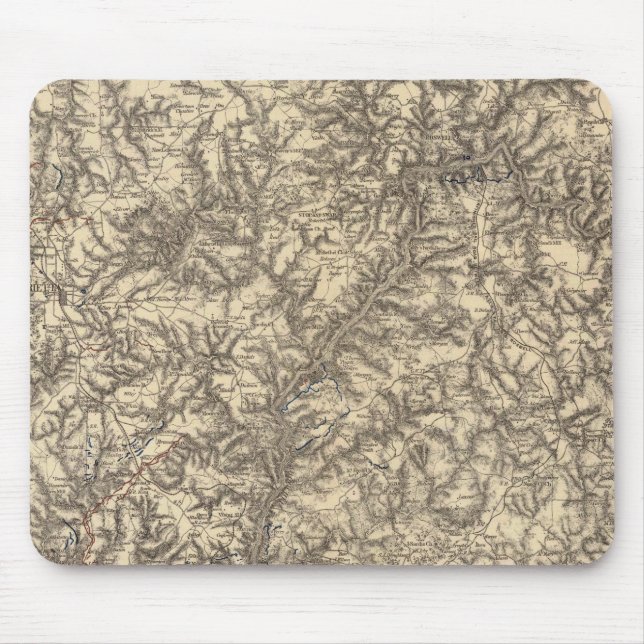 Military Operations of the Atlanta Campaign 2 Mouse Pad (Front)