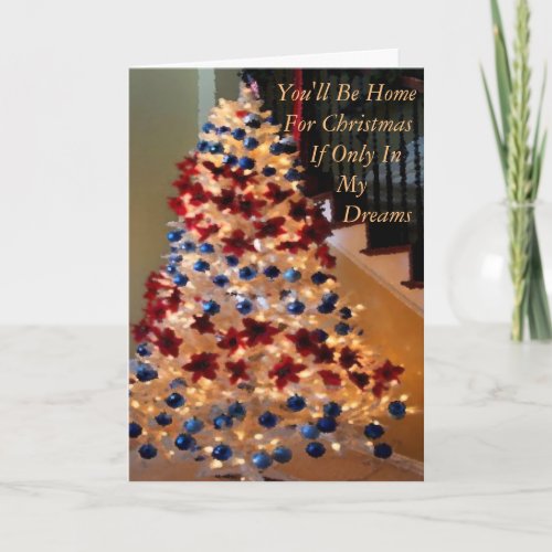 Military or Away From Home Christmas Holiday Card
