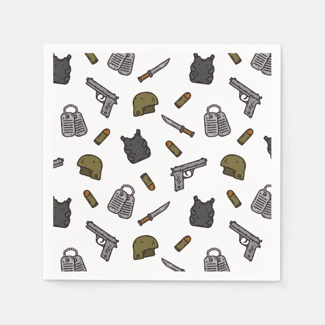 Military Paper Napkins (Front)