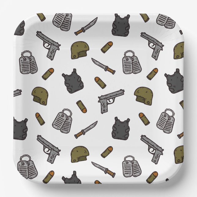 Military  paper plates (Front)