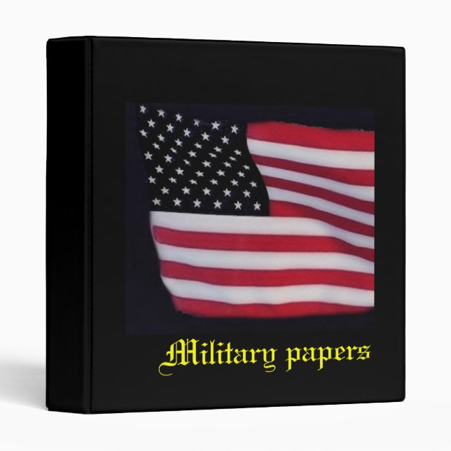Military papers binder (Front/Spine)
