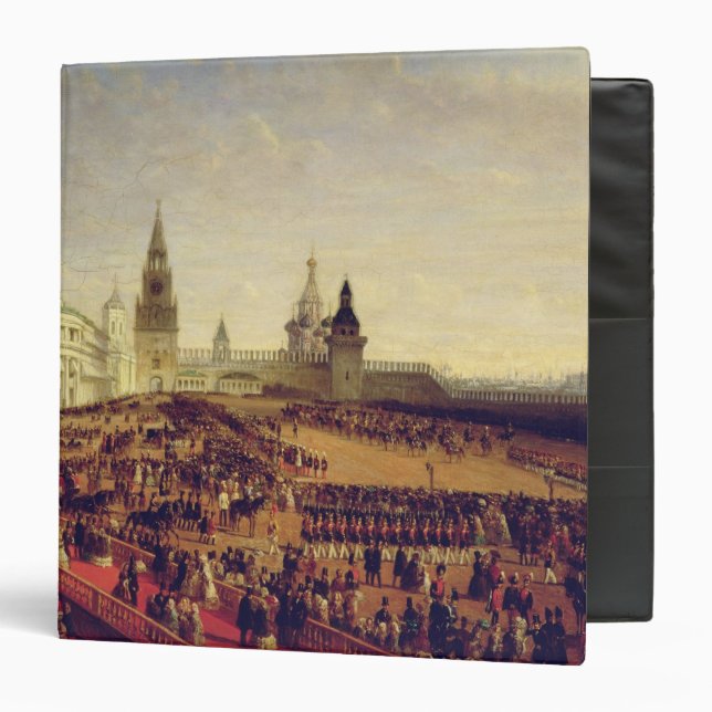 Military parade during Coronation of Alexander 3 Ring Binder (Front/Inside)