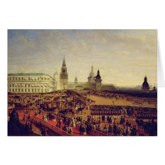 Military parade during Coronation of Alexander Cards (Front Horizontal)