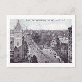 Military Park, Newark NJ Vintage Postcard
