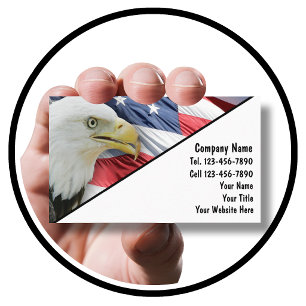 Military Patriotic American Business Card