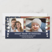 Military / Patriotic Christmas Photo Card (Front)