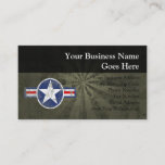 Military Patriotic Vintage Star Business Card