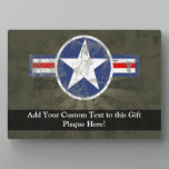 Military Patriotic Vintage Star Plaque