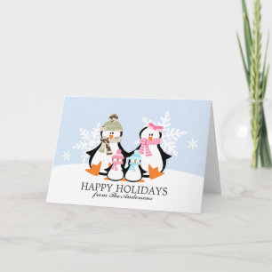 Military Penguin Family Christmas Cards