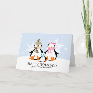 Military Penguin Family Christmas Cards