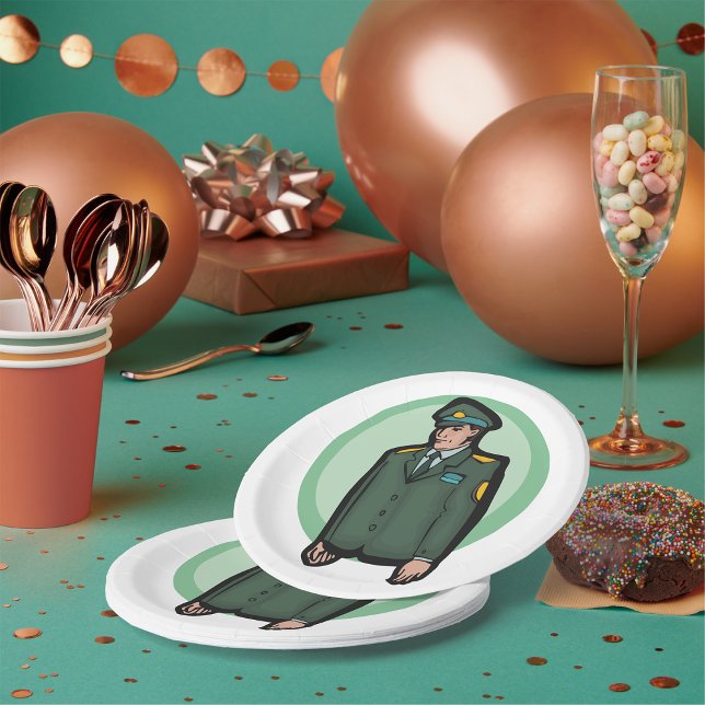 Military Person Paper Plates (Creator Uploaded)