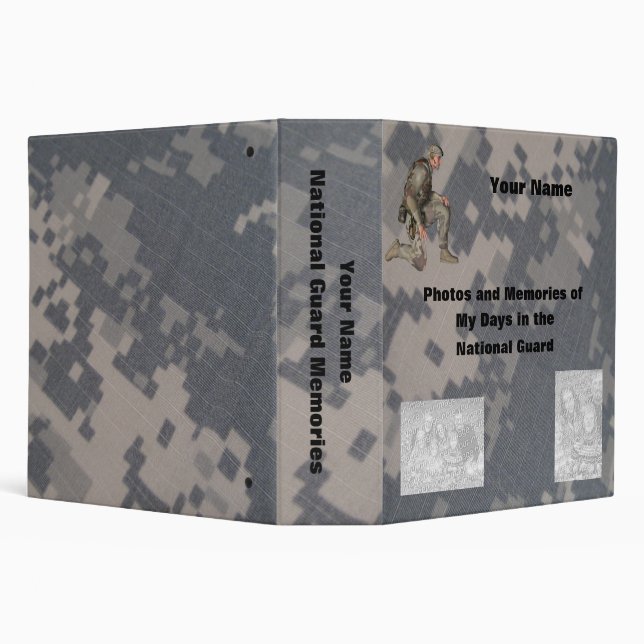 Military Photo Memory album 3 Ring Binder (Background)