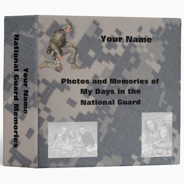 Military Photo Memory album Binder (Front/Spine)