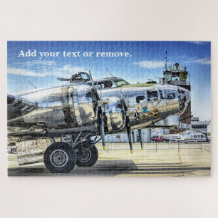 Military photo of a B-17 Flying Fortress airplane: Jigsaw Puzzle