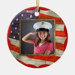 Military Photo Ornament