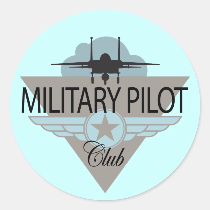 Military Pilot Club Stickers