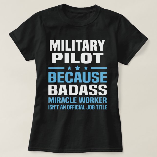 Military Pilot T-Shirt (Design Front)