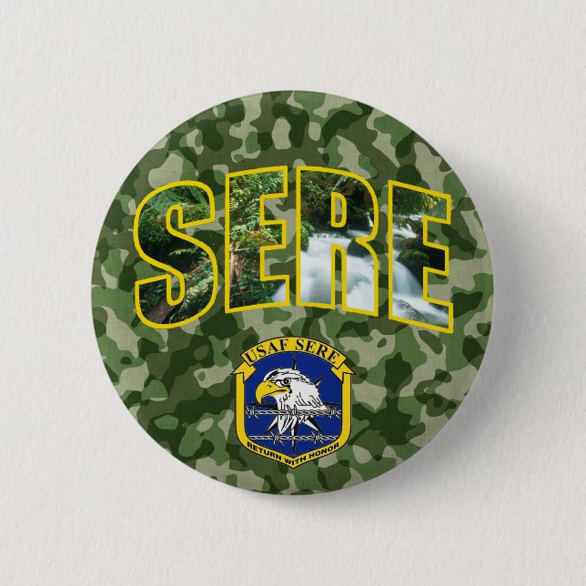 Military Pinback Button (Front)
