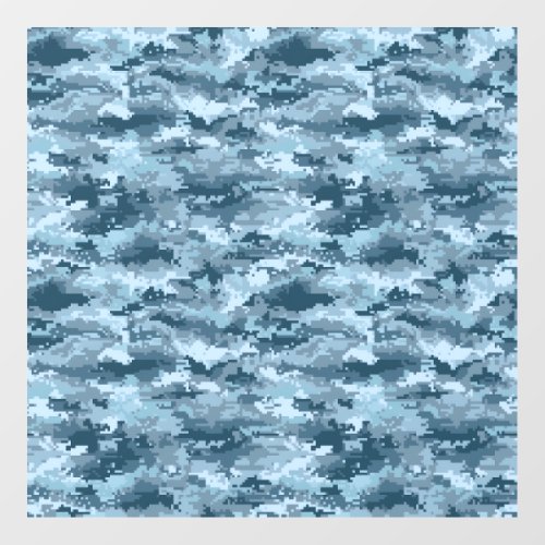 military pixelated camouflage pattern wall decal