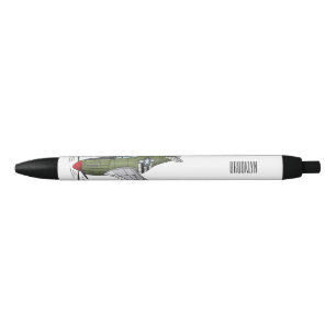 Military plane cartoon illustration pen