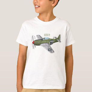 Military plane cartoon illustration T-Shirt