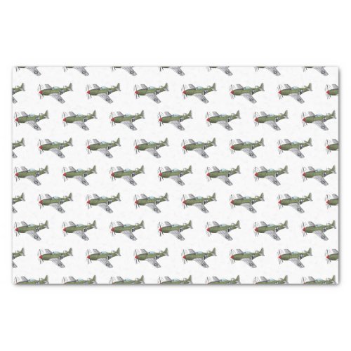 Military plane cartoon illustration tissue paper