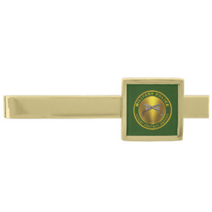 Military Police Corps Army Veteran Gold Finish Tie Bar
