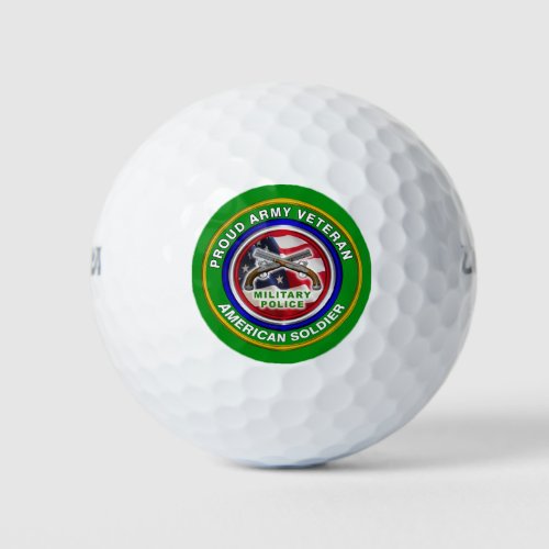 Military Police Corps Veteran Golf Balls