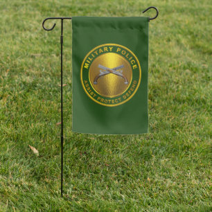 Military Police MP Corps Army Veteran Garden Flag