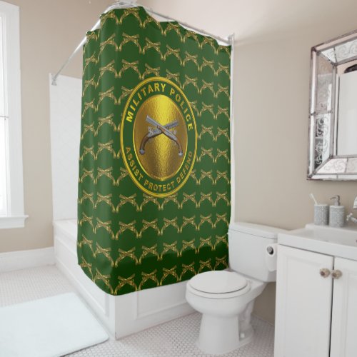 Military Police MP Shower Curtain