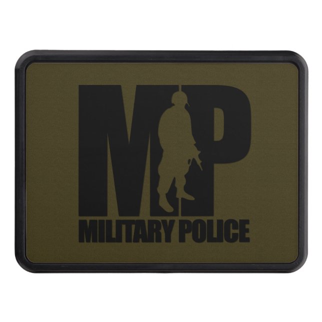 Military Police MP Thin Blue Line Hitch Cover (Front)