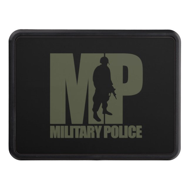 Military Police MP Thin Blue Line Hitch Cover (Front)