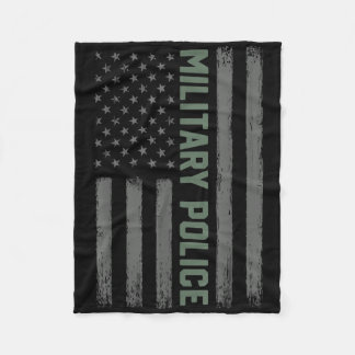 Military Police Shirt American Flag _ Proud Usa Ve Fleece Blanket