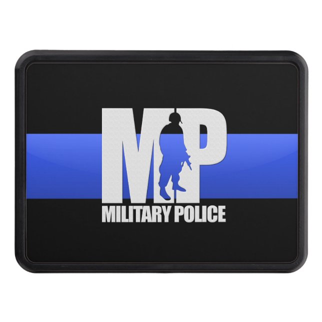Military Police - Thin Blue Line Hitch Cover (Front)