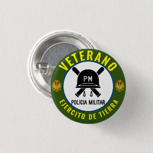 MILITARY POLICE VETERAN SPAIN BUTTON