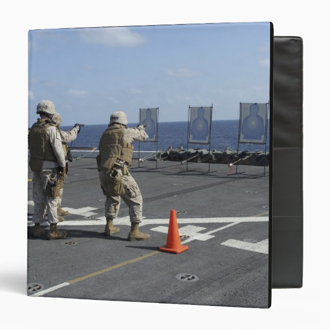 Military policemen train with the Berretta M9 Binder (Front/Inside)