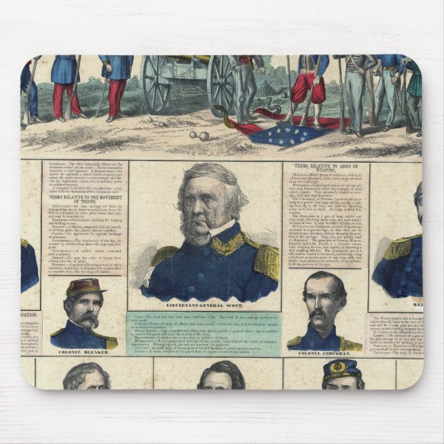 Military Portraits Mouse Pad (Front)