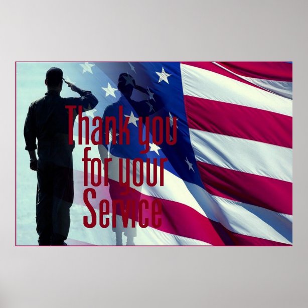 Thank You Veterans Posters & Prints | Zazzle