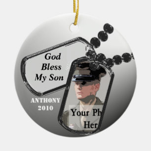Military Prayer Ceramic Ornament