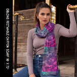 Military Purple Gray Camouflage Chiffon Scarf<br><div class="desc">Military Purple Gray Camouflage Chiffon Scarf. Fun for every camo lover. View all my shops here https://bit.ly/SandyspiderStores</div>