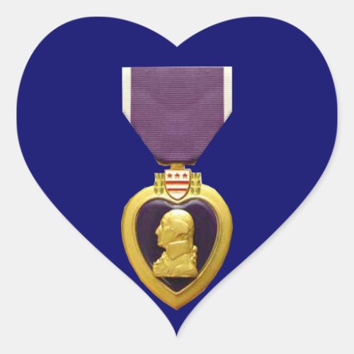 Military Purple Heart Medal Sticker
