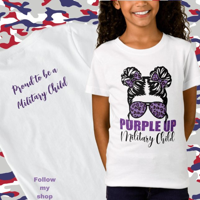 Military - Purple Up Military Child T-Shirt (Creator Uploaded)